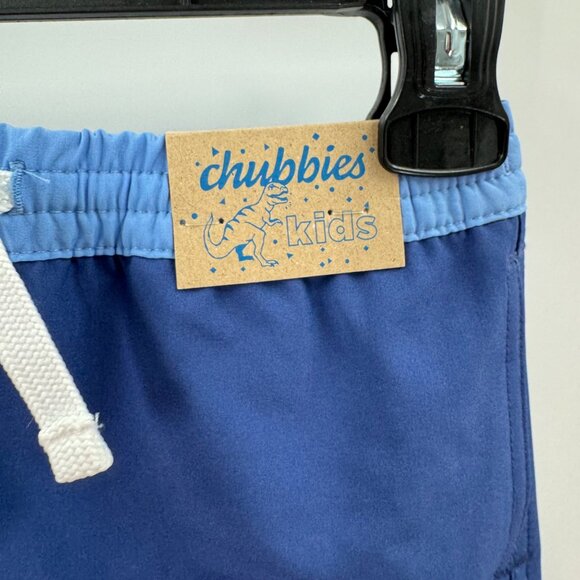 Chubbies The Mini Blues Boys Swim Trunks Size 5 Blue Quick-Dry Mesh Lined - Picture 2 of 7
